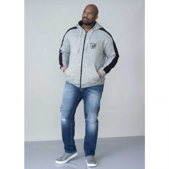 D555 Ronnie Full zip Hoodie - Felpe & felpe con cappuccio - Felpe & Felpe con Cappuccio Uomo Taglie Forti