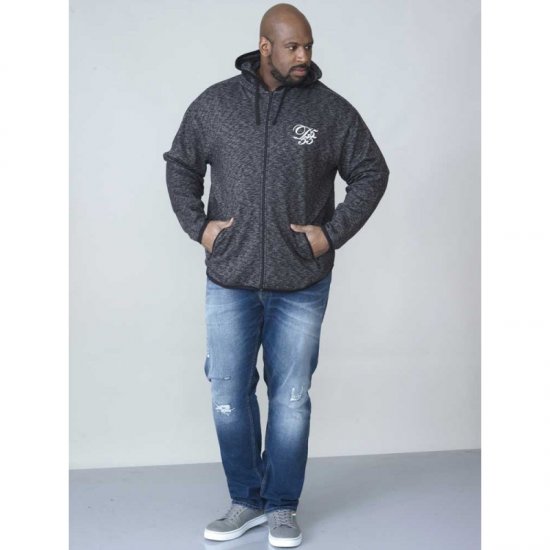 D555 Bennie Full zip Hoodie - Felpe & felpe con cappuccio - Felpe & Felpe con Cappuccio Uomo Taglie Forti