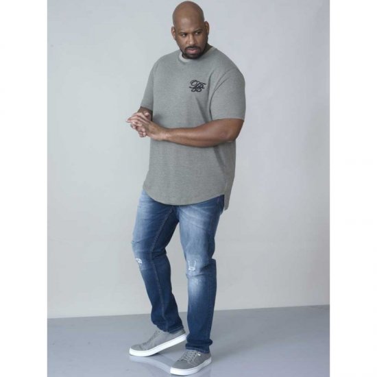 D555 Agler Waffle T-shirt Khaki - Magliette - Magliette Uomo Taglie Forti