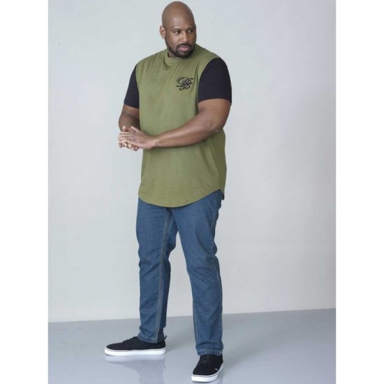 D555 Demarcus Couture T-shirt Khaki - Magliette - Magliette Uomo Taglie Forti