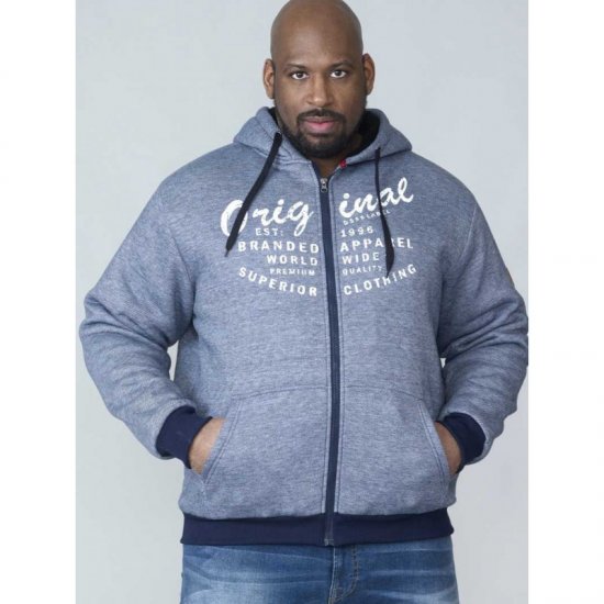D555 Murdoch Sherpa Lined Hoodie - Felpe & felpe con cappuccio - Felpe & Felpe con Cappuccio Uomo Taglie Forti