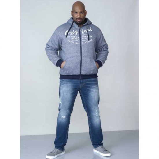 D555 Murdoch Sherpa Lined Hoodie - Felpe & felpe con cappuccio - Felpe & Felpe con Cappuccio Uomo Taglie Forti