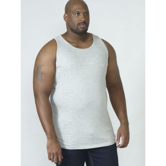 D555 Fabio Tanktop Grey - Magliette - Magliette Uomo Taglie Forti