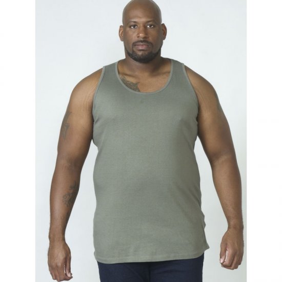 D555 Fabio Tanktop Khaki - Magliette - Magliette Uomo Taglie Forti