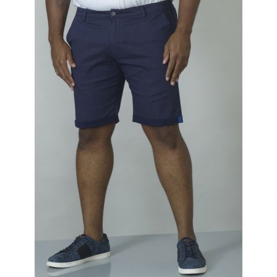D555 Calvin Stretch Shorts Navy - Shorts - Pantaloncini Uomo Taglie Forti