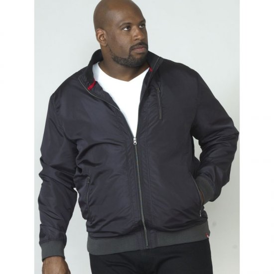 D555 Terron Bomber Jacket Black - Giubbotti - Giubbotti Uomo Taglie Forti