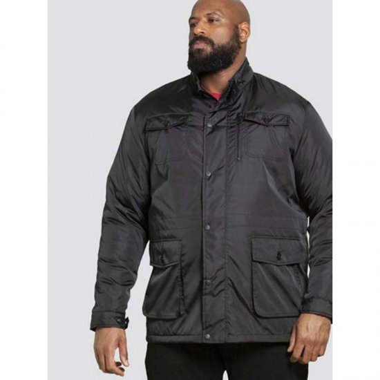 D555 Brentford Jacket Black - Giubbotti - Giubbotti Uomo Taglie Forti