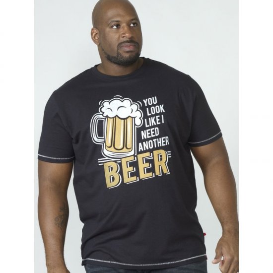 D555 Murray T-shirt Black - Magliette - Magliette Uomo Taglie Forti