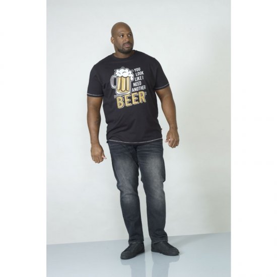 D555 Murray T-shirt Black - Magliette - Magliette Uomo Taglie Forti
