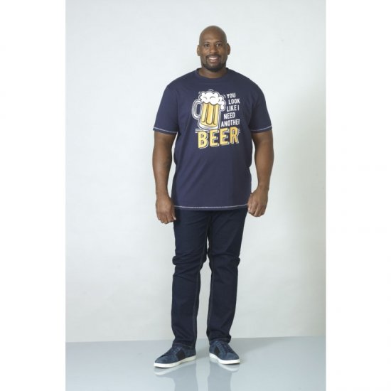 D555 Murray T-shirt Navy - Magliette - Magliette Uomo Taglie Forti