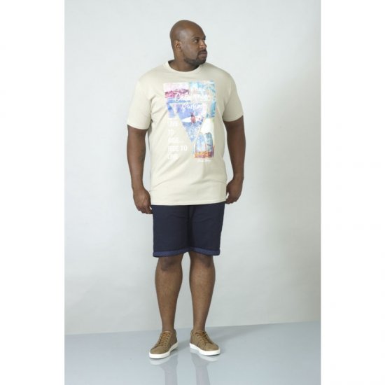 D555 Gordon T-shirt Pale Khaki - Magliette - Magliette Uomo Taglie Forti