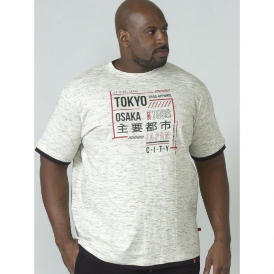 D555 Merlin T-shirt Grey - Magliette - Magliette Uomo Taglie Forti