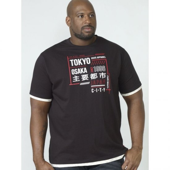 D555 Merlin T-shirt Black - Magliette - Magliette Uomo Taglie Forti