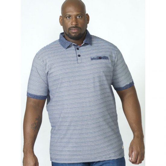 D555 Tyrone Polo Blue - Polo - Polo Uomo Taglie Forti