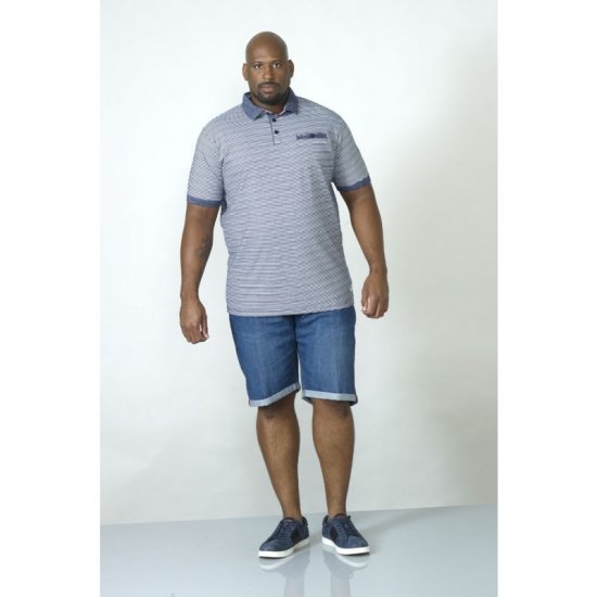 D555 Tyrone Polo Blue - Polo - Polo Uomo Taglie Forti