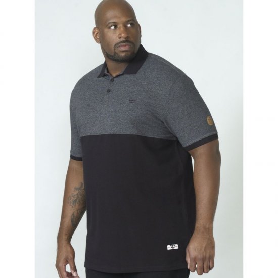 D555 Stefhen Polo Black - Polo - Polo Uomo Taglie Forti