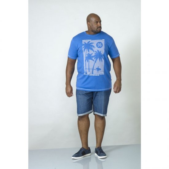 D555 Kansas T-shirt Blue - Magliette - Magliette Uomo Taglie Forti
