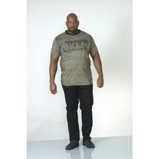 D555 NewYork Brooklyn T-shirt Khaki - Magliette - Magliette Uomo Taglie Forti
