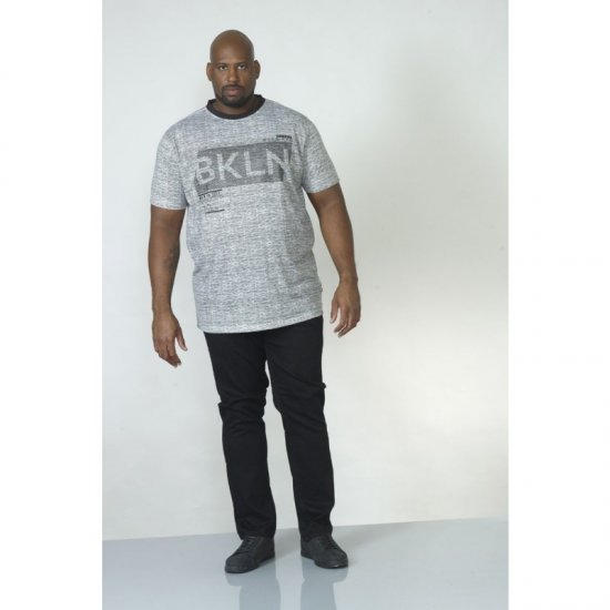 D555 NewYork Brooklyn T-shirt Black - Magliette - Magliette Uomo Taglie Forti