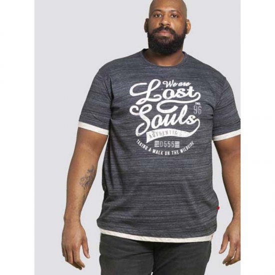 D555 Maiden T-shirt Black - Magliette - Magliette Uomo Taglie Forti