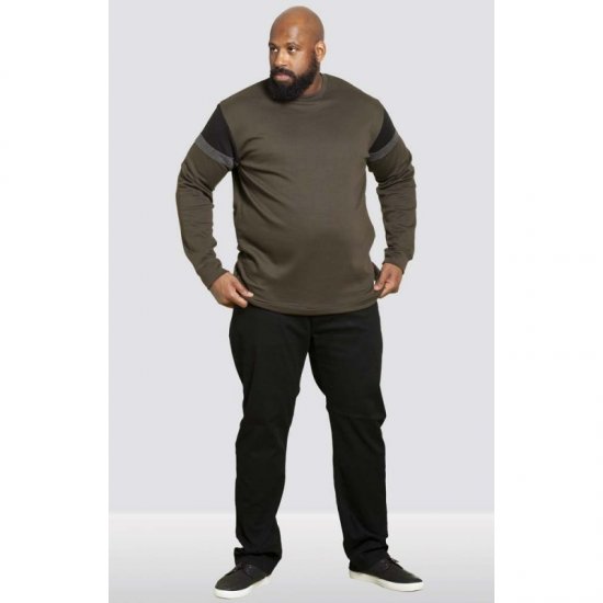 D555 Clermont Sweatshirt Khaki - Felpe & felpe con cappuccio - Felpe & Felpe con Cappuccio Uomo Taglie Forti