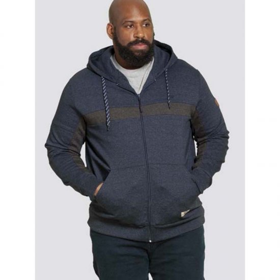 D555 Louisiana Hoodie Navy - Felpe & felpe con cappuccio - Felpe & Felpe con Cappuccio Uomo Taglie Forti