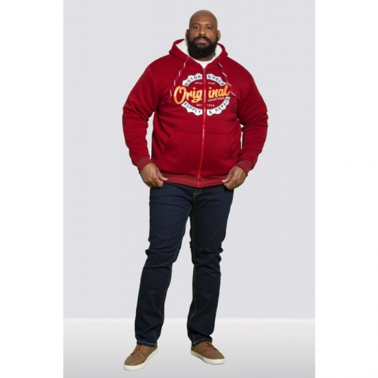 D555 Rylan Hoodie Red - Felpe & felpe con cappuccio - Felpe & Felpe con Cappuccio Uomo Taglie Forti