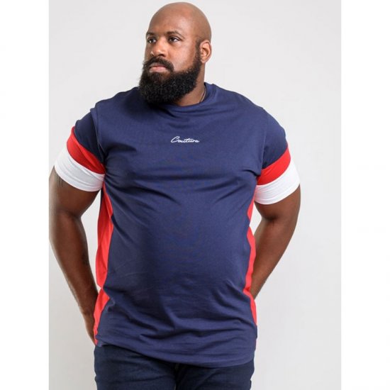 D555 Baker T-shirt Navy - Magliette - Magliette Uomo Taglie Forti