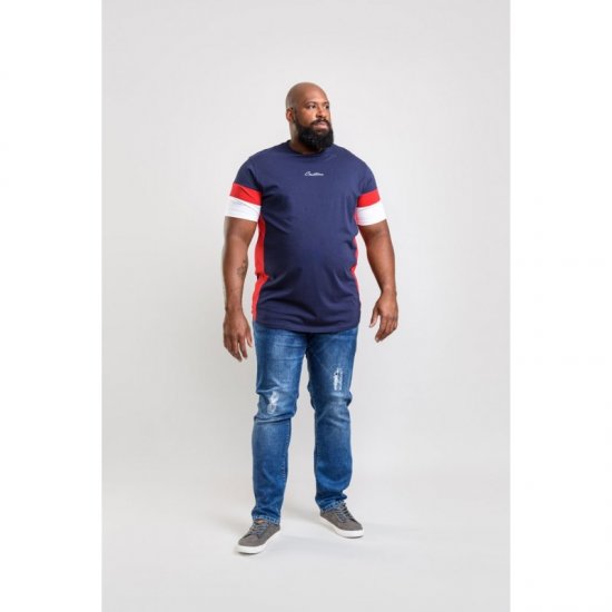 D555 Baker T-shirt Navy - Magliette - Magliette Uomo Taglie Forti