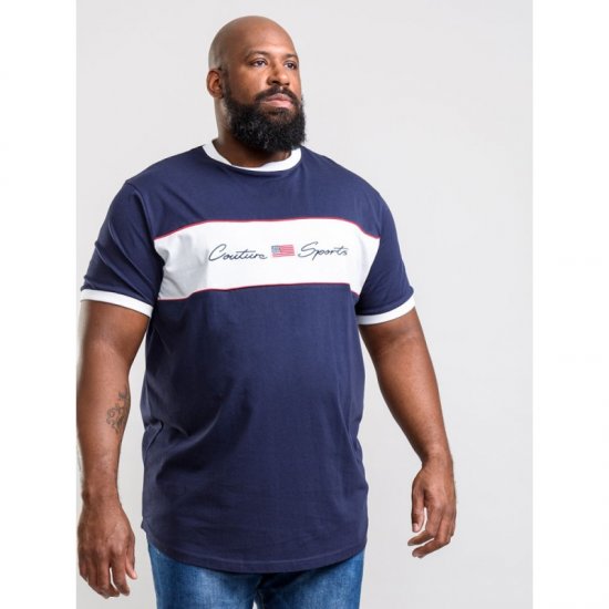 D555 Cullen T-shirt Navy - Magliette - Magliette Uomo Taglie Forti