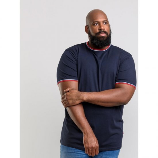 D555 Bates T-shirt Navy - Magliette - Magliette Uomo Taglie Forti
