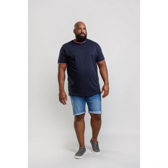 D555 Bates T-shirt Navy - Magliette - Magliette Uomo Taglie Forti