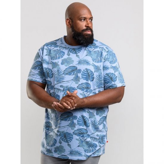 D555 Seymour T-shirt Blue - Magliette - Magliette Uomo Taglie Forti
