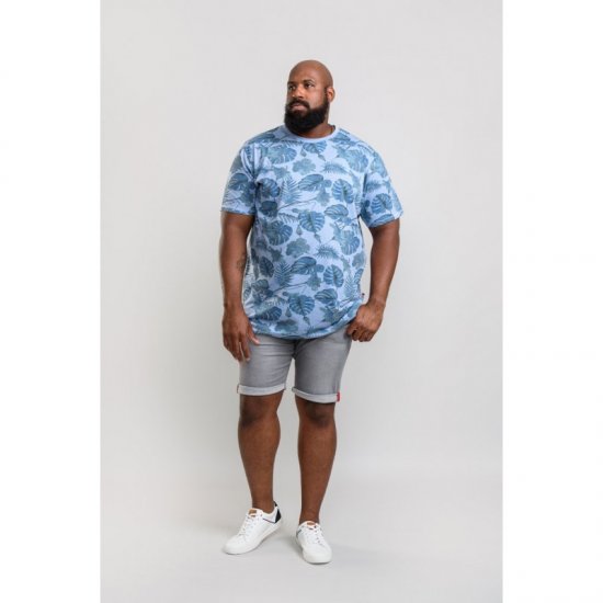 D555 Seymour T-shirt Blue - Magliette - Magliette Uomo Taglie Forti