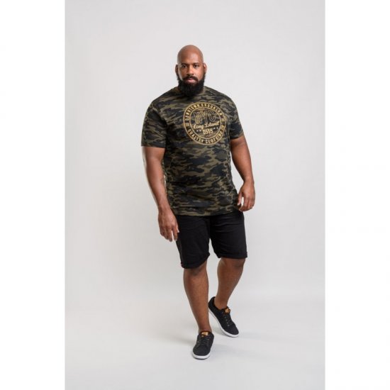 D555 Thompson T-shirt Jungle Camo - Magliette - Magliette Uomo Taglie Forti