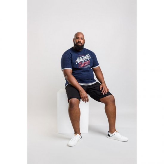 D555 Finn T-shirt Navy - Magliette - Magliette Uomo Taglie Forti