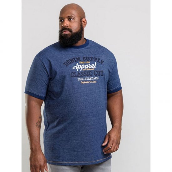 D555 Kody T-shirt Navy - Magliette - Magliette Uomo Taglie Forti