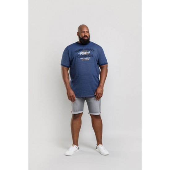 D555 Kody T-shirt Navy - Magliette - Magliette Uomo Taglie Forti
