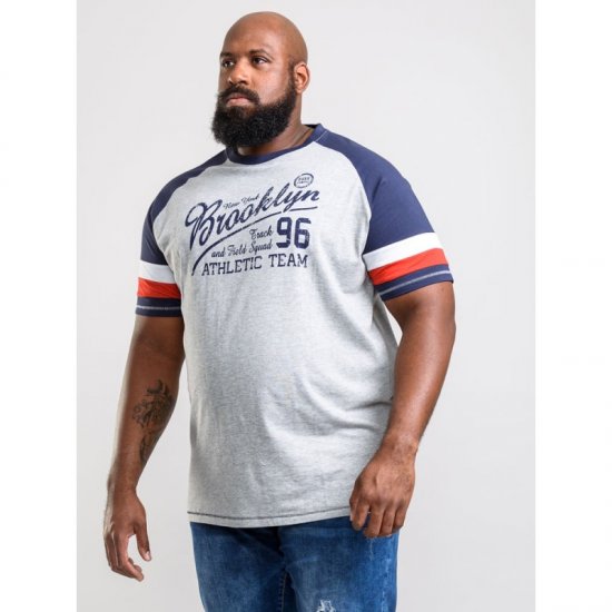 D555 Jones T-shirt Grey - Magliette - Magliette Uomo Taglie Forti
