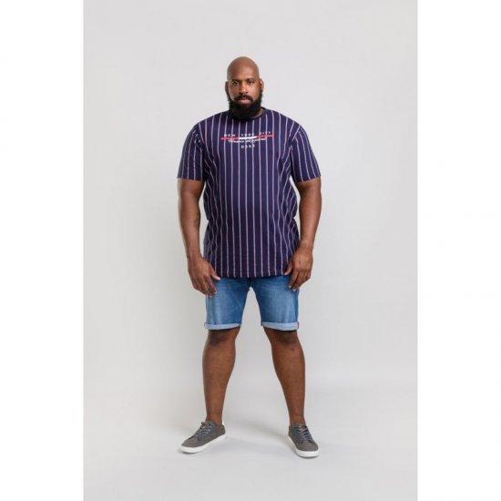 D555 Davis T-shirt Navy - Magliette - Magliette Uomo Taglie Forti
