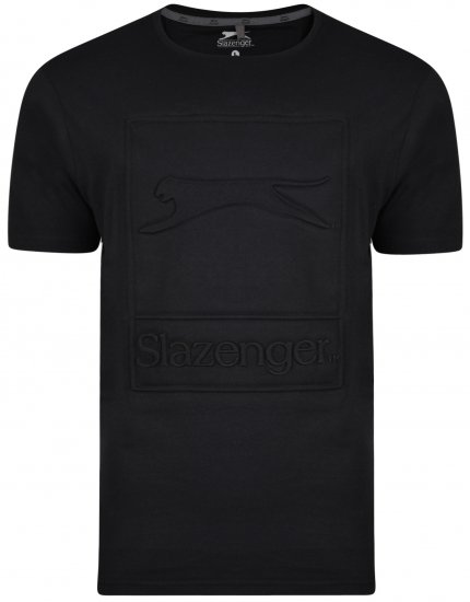 Slazenger Kurtis T-shirt Black - Magliette - Magliette Uomo Taglie Forti