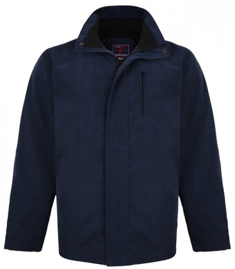 Kam Jeans KV111 Smart Casual Jacket Navy - Giubbotti - Giubbotti Uomo Taglie Forti