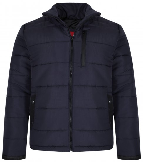 Kam Jeans KV114 Puffer Jacket Navy - Giubbotti - Giubbotti Uomo Taglie Forti
