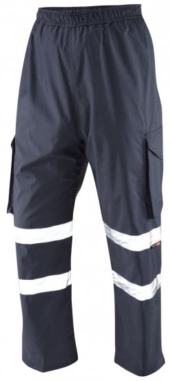 Leo Appledore Cargo Rain pants Navy - Abbigliamento da lavoro - Abbigliamento da Lavoro Taglie Forti Uomo