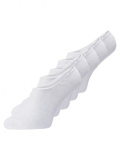 Jack & Jones Basic Calzini corti Bianco confezione da 5 - Intimo & costumi da bagno - Intimo Taglie Forti Uomo