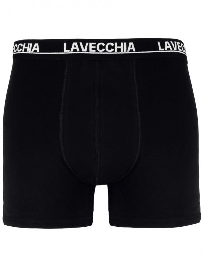 Lavecchia 1020 Boxershorts 3-pack Black/Charcoal/White - Intimo & costumi da bagno - Intimo Taglie Forti Uomo