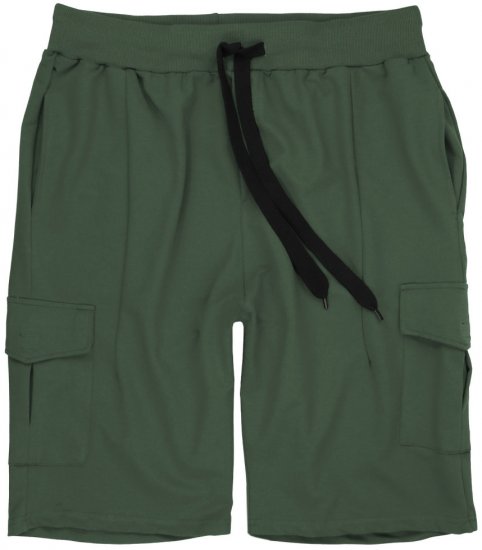 Lavecchia 2011 Cargo-pocket Sweatshorts Khaki - Pantaloni & pantaloncini tuta - Pantaloni Tuta Uomo Taglie Forti