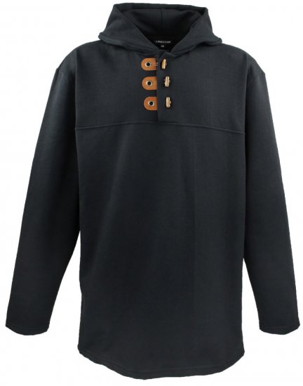 Lavecchia 605 Pullover Hoodie Black - Felpe & felpe con cappuccio - Felpe & Felpe con Cappuccio Uomo Taglie Forti