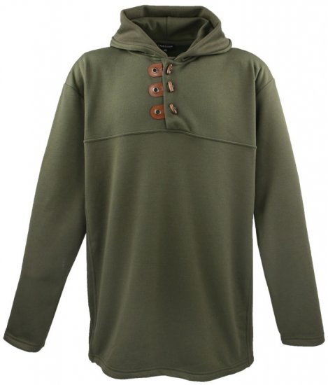 Lavecchia 605 Pullover Hoodie Khaki - Felpe & felpe con cappuccio - Felpe & Felpe con Cappuccio Uomo Taglie Forti