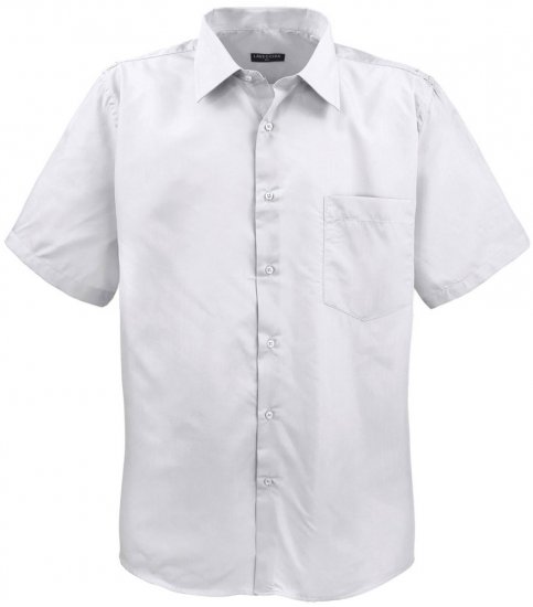 Lavecchia Classic Short Sleeve Shirt White - Camicie - Camicie Taglie Forti Uomo